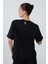 Duble Kollu Rahat Kesim Siyah Tshırt 3