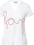 Yazı Detaylı Beyaz Tshirt 1