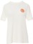 Aplike Nakış Detaylı Basic Ekru Tshirt 5