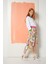 Renkli Ribanalı Beyaz Crop Sweat 2