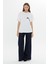 Kısa Kollu Klasik Coton Ekru Tshirt 2
