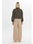 Cepli ve Fermuarlı Haki Sweatshirt 4