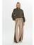 Cepli ve Fermuarlı Haki Sweatshirt 5