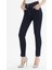 Beyaz Kontrast Dikiş ve Çift Kemer Detaylı Yırtmaçlı Slim Fit Denim Pantolon 2