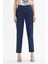 Yüksek Bel Dar Paça Klasik Denim Pantolon 2