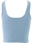 Basıc Askılı Mavi Crop Top 3