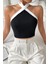 Boyundan Bağlamalı Kısa Crop Bluz 1
