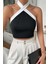 Boyundan Bağlamalı Kısa Crop Bluz 4