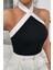 Boyundan Bağlamalı Kısa Crop Bluz 5