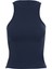 Halter Yakalı Basıc Kolsuz Lacivert Bluz 1