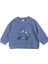 Yarışçı Dino Erkek Bebek Sweatshirt Indigo 1