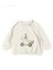 Yarışçı Dino Erkek Bebek Sweatshirt Krem 1