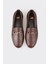 Kahve Deri Kadın Loafer 4
