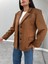 Taba Oversize Süet Blazer Ceket 2