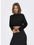 Onlbodrum Cropped Pullover Kadın Siyah Kazak 2