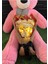 80CM Pembe Ayıcık ve Ledli Ayıcık Buketi Hediye Sepeti 3