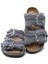 K14766SD Kifidis Soft Step Kadın Çift Bantlı Süet Deri Sabo Mantar Terlik 36-41 2