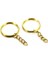 Anahtarlık Halkası Zincirli 4 Cm (50 Adet) Altın 1
