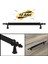 (10 Adet) Çekmece Dolap Kapak Kulbu 192 mm Mat Siyah Metal Kulp 19.2 cm 2