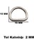 Anahtarlık Montaj Halkası D Çanta Bağlantı Halkası 19x15 Mm (100 Adet) Gümüş 3