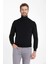 Erkek Slim Fit Siyah Boğazlı Erkek TRIKO-7042 1