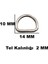 Anahtarlık Montaj Halkası D Çanta Bağlantı Halkası 14X10 mm (100 Adet) Gümüş 2