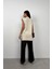 V Yaka Bej Oversize Süveter 4