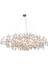 Masal Sıralı Krom Yemek Masası Üstü, Kristal Taşlı Modern, Oturma Odası, Salon Avize 2