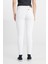 Skinny Fit Dar Kesim Yüksek Bel Çok Dar Paça Forever Fit Kırık Beyaz Jean Kot Pantolon 7