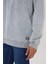 Loose Fit Rahat Kesim Bisiklet Yaka %100 Pamuk Gri Sweatshirt 5