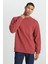 Loose Fit Rahat Kesim Bisiklet Yaka %100 Pamuk Gül Kurusu Sweatshirt 2