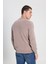 Regular Fit Normal Kesim Bisiklet Yaka Vizon Triko Kazak 6