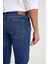 Slim Fit Dar Kesim Normal Bel Dar Paça Luke Mavi Jean Kot Pantolon 4