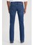 Slim Fit Dar Kesim Normal Bel Dar Paça Luke Mavi Jean Kot Pantolon 6