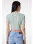 Slim Fit Dar Kesim Bisiklet Yaka Kısa Kollu Crop Renkli Esnek Tişört 5