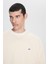 Regular Fit Normal Kesim %100 Pamuk Bisiklet Yaka İçi Polarlı Bordo Sweatshirt 4