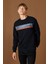 Regular Fit Normal Kesim Bisiklet Yaka Haki Sweatshirt 1