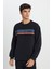 Regular Fit Normal Kesim Bisiklet Yaka Haki Sweatshirt 2