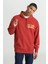 Loose Fit Rahat Kesim Kapüşonlu Şardonlu Kırmızı Sweatshirt 3