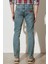 Slim Fit Dar Kesim Düşük Bel Taşlamalı Gri Esnek Larston Jean Denim Kot Pantolon 6