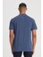 Regular Fit Normal Kesim Polo Yaka İndigo Tişört 5