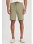 Regular Fit Normal Kesim %100 Pamuk Normal Bel Haki Chino Şort 5