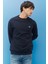 Regular Fit Normal Kesim %100 Pamuk Bisiklet Yaka Şardonlu Sweatshirt 1