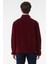 Regular Fit Normal Kesim Dik Yaka Yarım Fermuarlı Bordo Polar 5