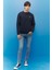 Regular Fit Normal Kesim %100 Pamuk Bisiklet Yaka Şardonlu Sweatshirt 3