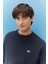 Regular Fit Normal Kesim %100 Pamuk Bisiklet Yaka Şardonlu Sweatshirt 5