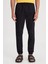 Regular Fit Normal Kesim Normal Bel Dar Paça Siyah Jogger Pantolon 6