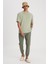Regular Fit Normal Kesim Normal Bel Dar Paça Haki Jogger Pantolon 1