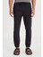 Slim Fit Dar Kesim Normal Bel Dar Paça Antrasit Jogger Pantolon 5