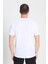 Regular Fit Normal Kesim Bisiklet Yaka Beyaz Tişört 5
